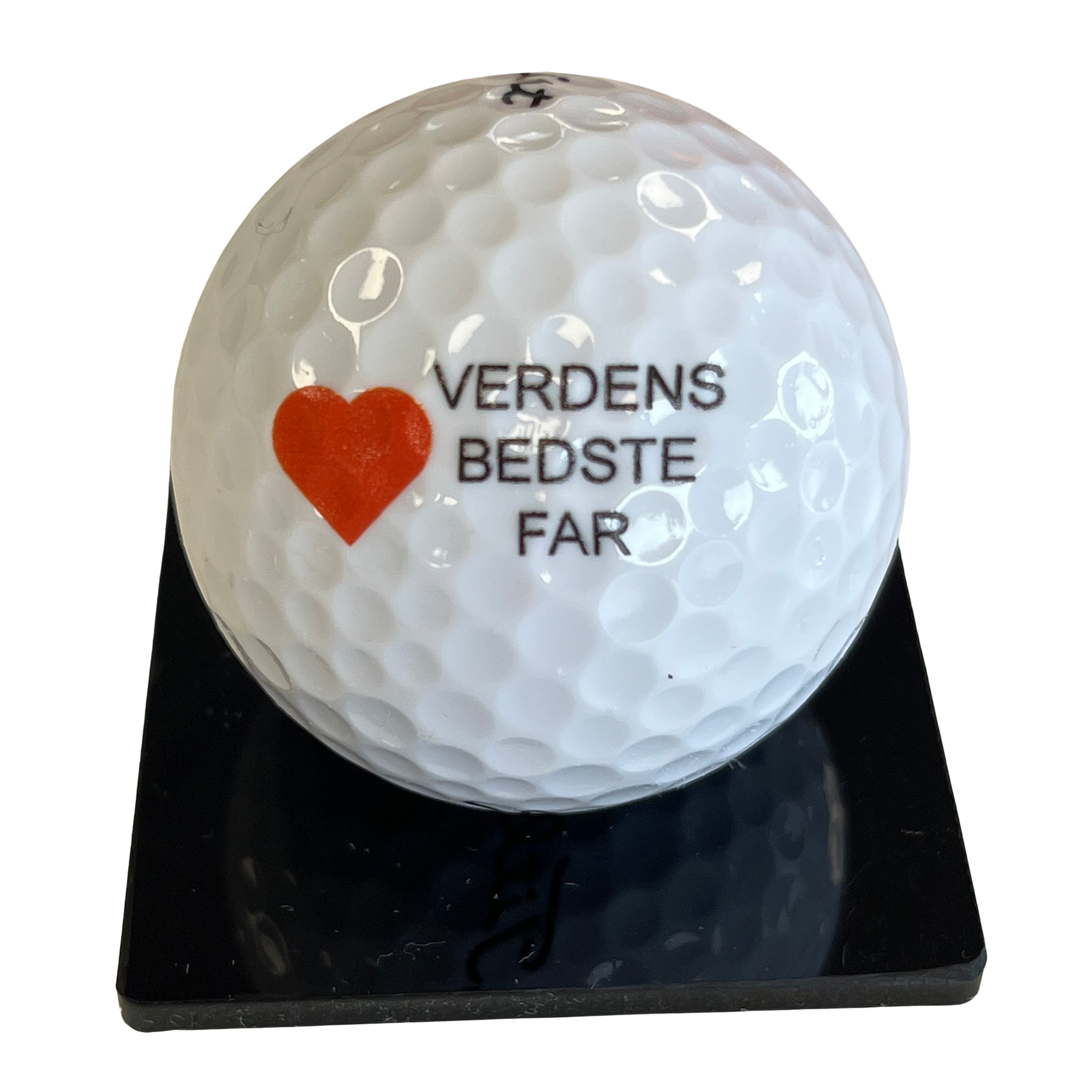 Golfbolde - 3 stk - Verdens bedste far - med hjerte
