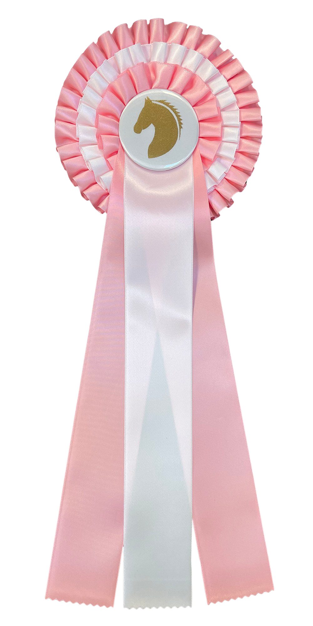 3-rings rosette pink/hvid