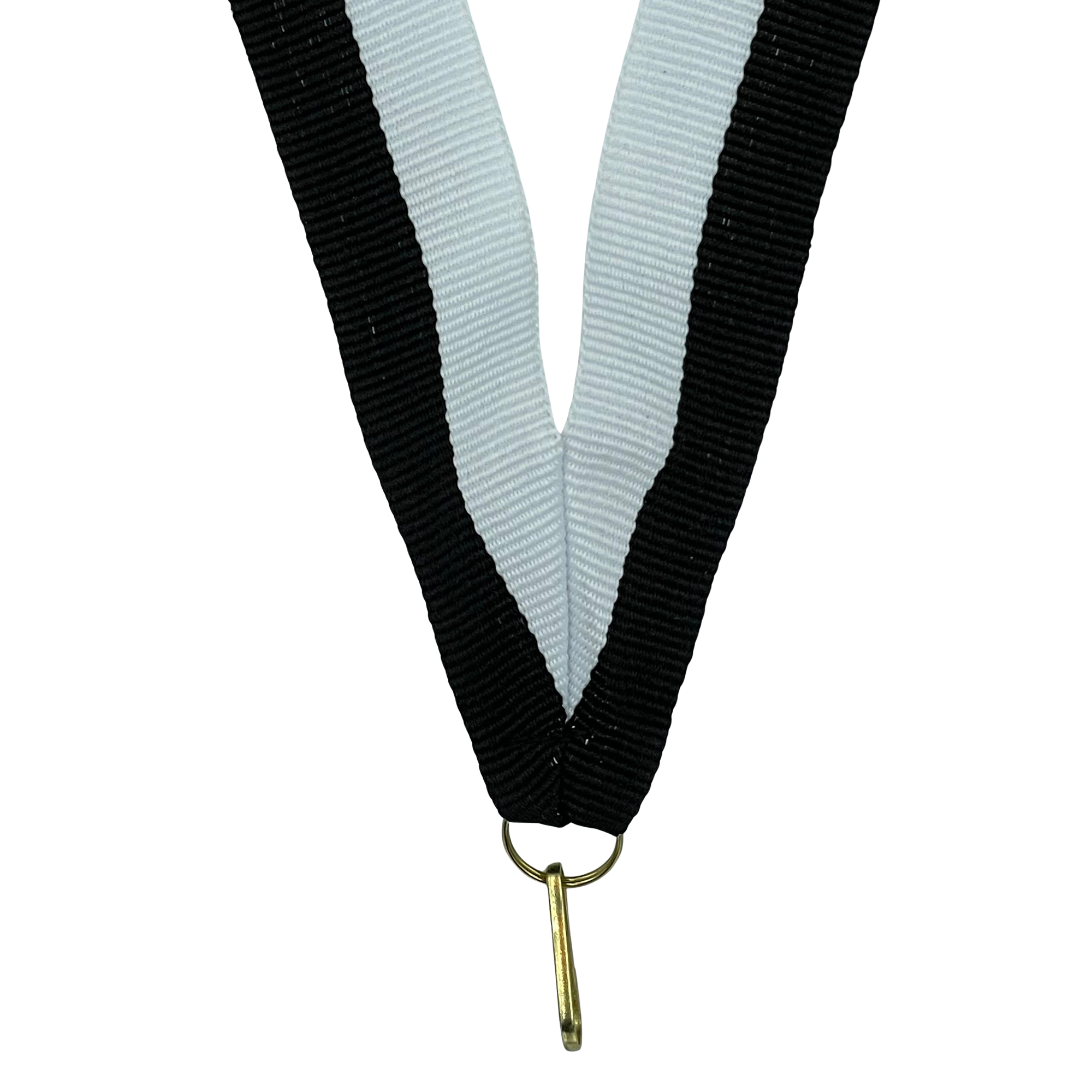 Medaljebånd (22mm) - Sort-Hvid