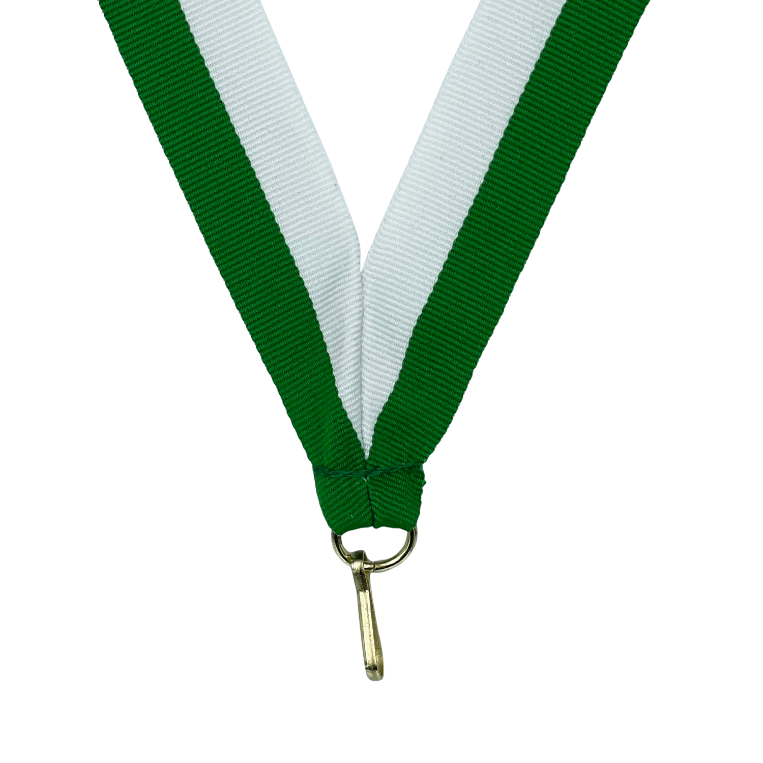 Medaljebånd (22mm) - Grøn-Hvid