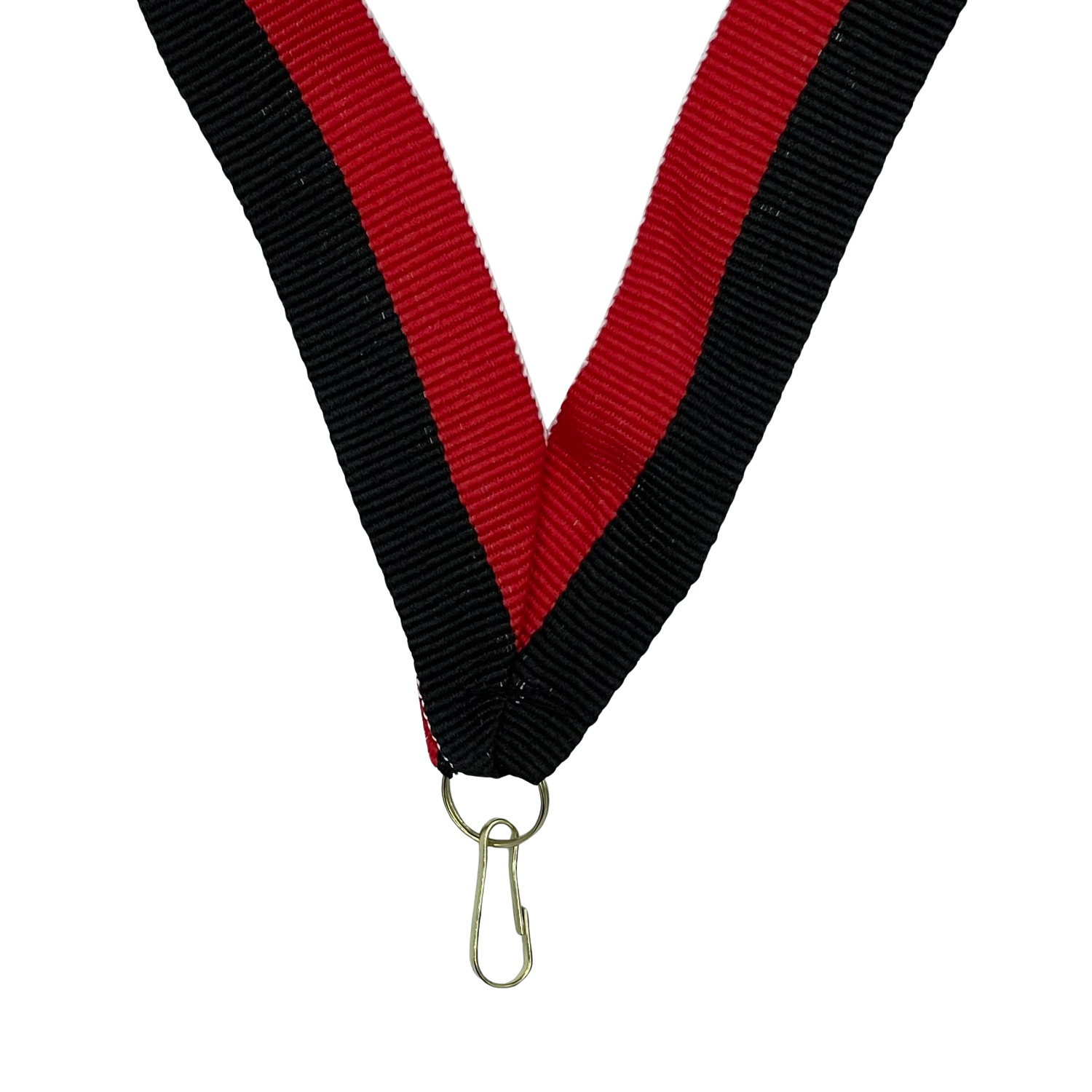 Medaljebånd (22mm) - Sort-Rød