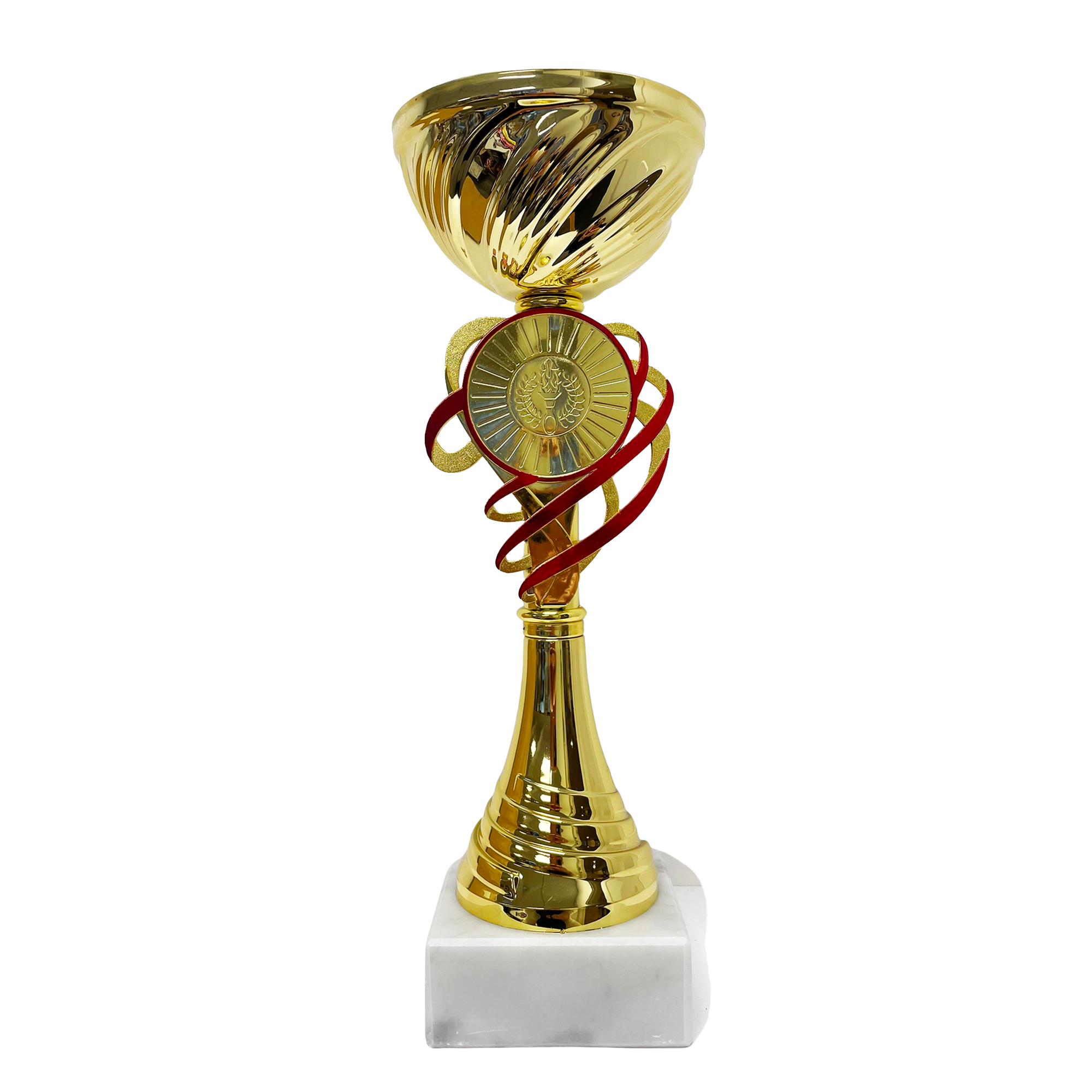 Pokal Pauline - Guld/rød 30 cm