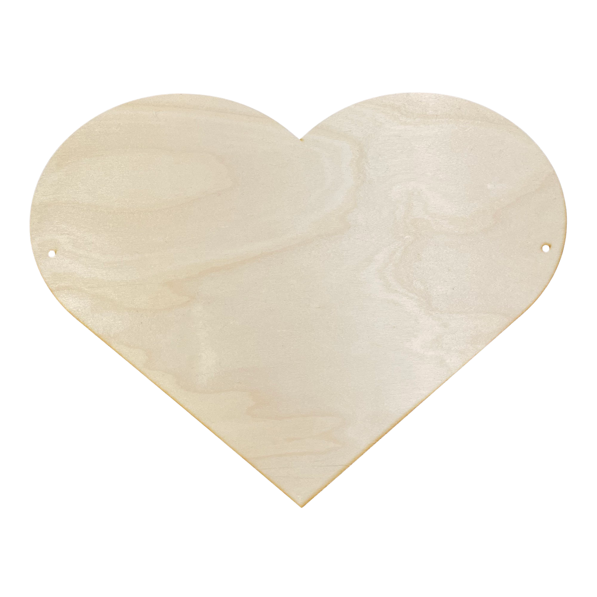 Æresport hjerte - 3 mm birkefinér - 45x35 cm - mal selv