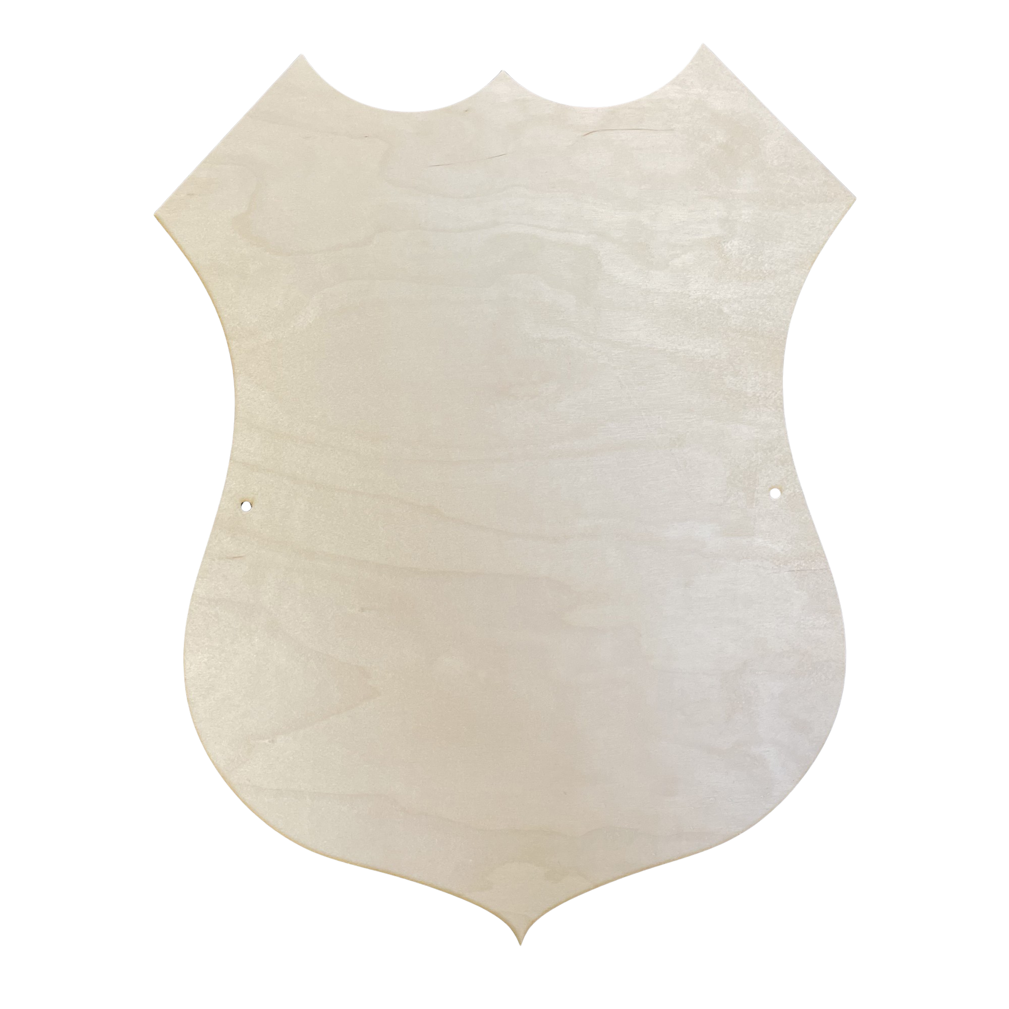 Æresport skjold - 3 mm birkefinér - 47x37 cm - mal selv