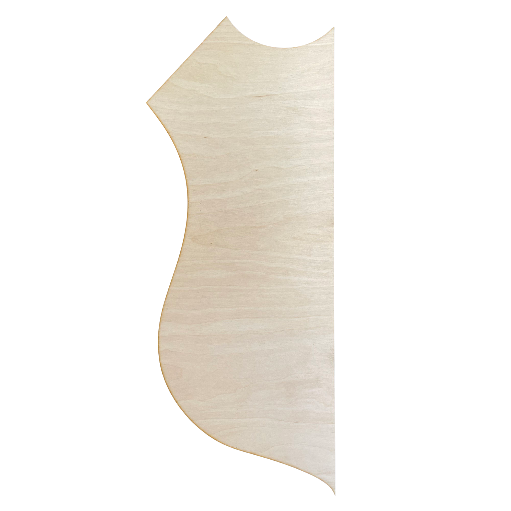 Æresport skjold (halvt) - 3 mm birkefinér - 50x19 cm - mal selv