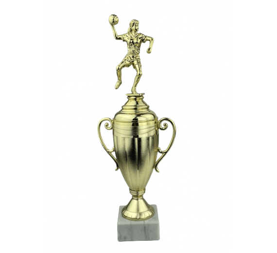 Håndboldspiller Dame - Statuette Guld - 34 cm
