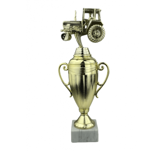 Traktor - Statuette Guld - 31 cm