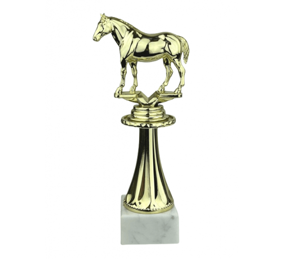 Hest - Statuette Guld - 21 cm