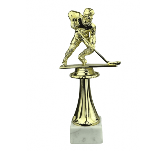 Ishockeyspiller - Statuette Guld - 22 cm