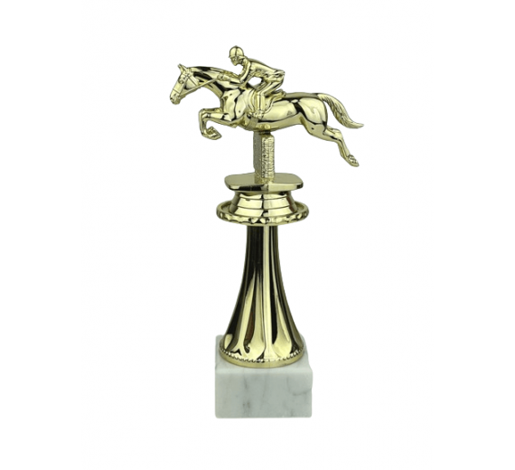 Springende hest - Statuette Guld - 20 cm