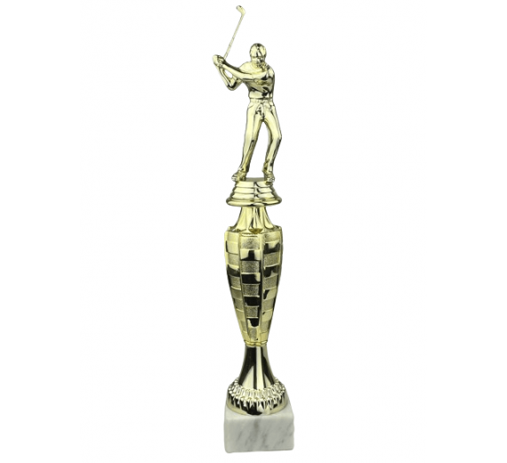 Golfspiller - Statuette Guld - 34,5 cm