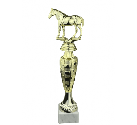 Hest - Statuette Guld - 29,5 cm