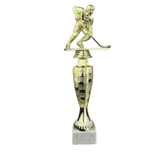 Ishockeyspiller - Statuette Guld - 31 cm