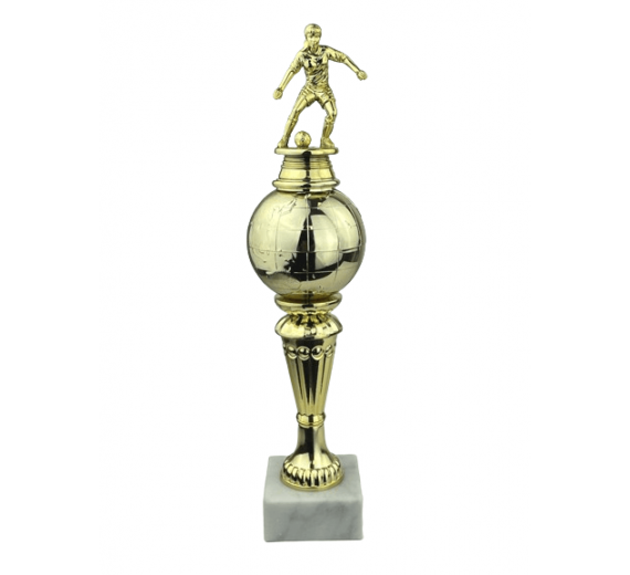 Fodboldspiller Dame - Statuette Guld - 33 cm