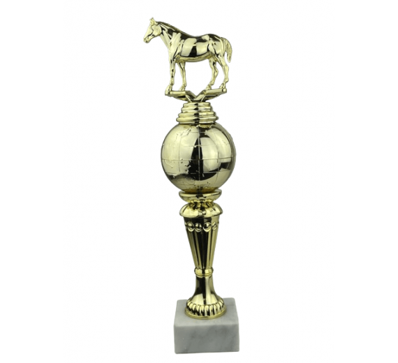 Hest - Statuette Guld - 33 cm