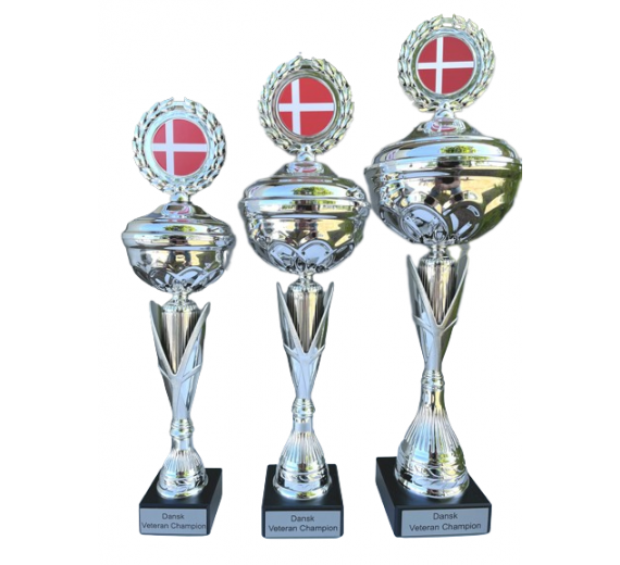 Dansk Veteran Champion - Pokal - 3 størrelser