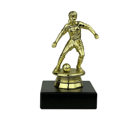 Fodboldspiller Dame - Statuette Guld - 11 cm