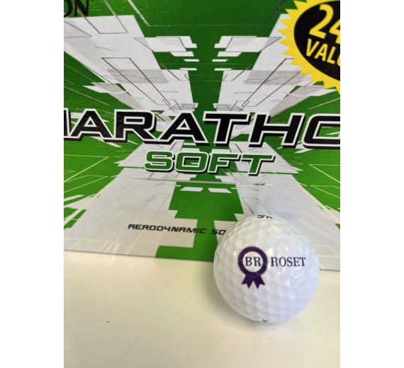 60 stk Golfbolde - Med eget logo eller tekst - Srixon Marathon Soft