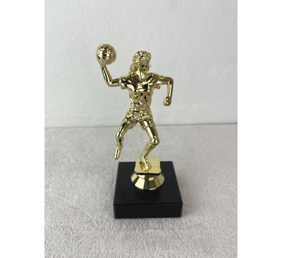 Håndboldspiller Dame - Statuette Guld - 14,5 cm