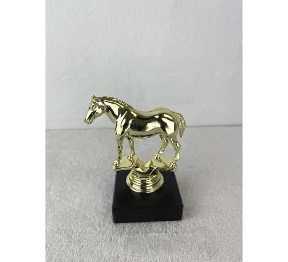 Hest - Statuette Guld - 11 cm