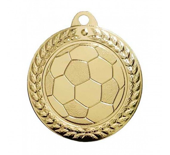 100 stk Medaljepakke - Patrick 40 mm guld - Fodbold