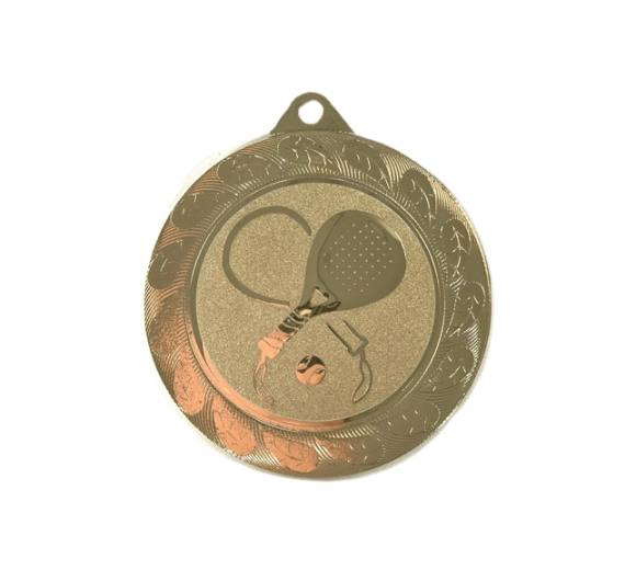 Medalje padel - 70 mm - guld, sølv eller bronze