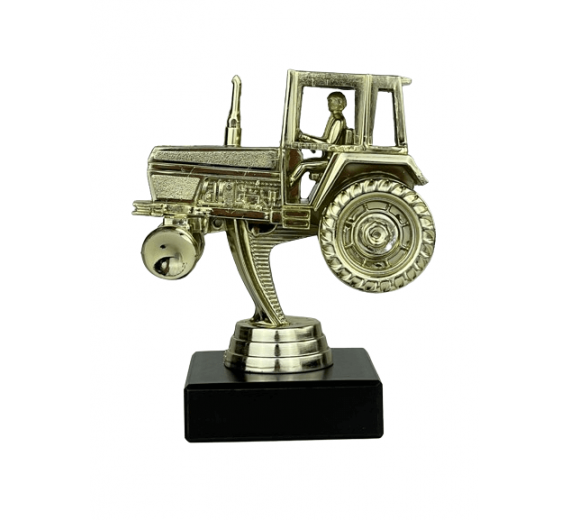 Traktor - Statuette Guld - 12 cm