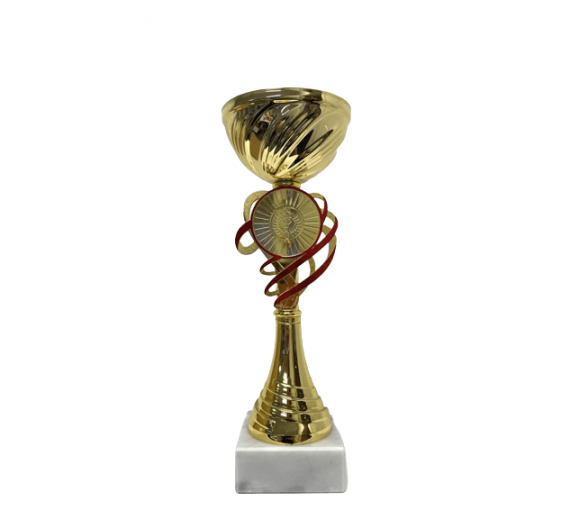 Pokal Pauline - Guld/rød 23-30 cm - 3 størrelser