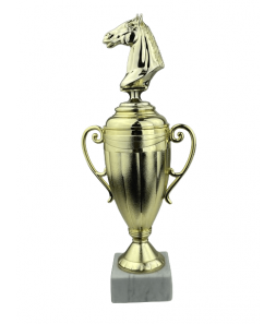 Hestehoved - Statuette Guld - 30 cm