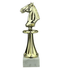Hestehoved - Statuette Guld - 21 cm