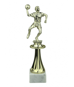 Håndboldspiller Herre - Statuette Guld - 24,5 cm