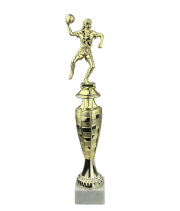 Håndboldspiller Dame - Statuette Guld - 33 cm