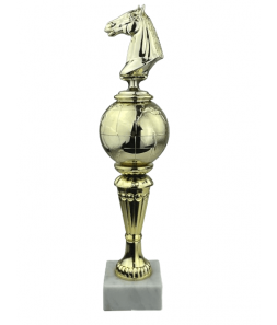 Hestehoved - Statuette Guld - 33 cm