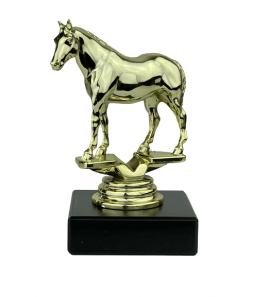 Hest - Statuette Guld - 11 cm