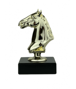 Hestehoved - Statuette Guld - 10,5 cm