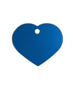Hundetegn stor blå hjerte