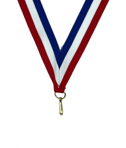 Medaljebånd rød-hvid-blå