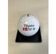 Golfbolde - 3 stk - Tillykke 50 år - med flag
