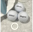 Bordkort Golfbold - inkl. UV- printet navn