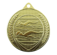 100 stk Medaljepakke - Inkl. medaljebånd - Oliver 50 mm Guld - Svømning