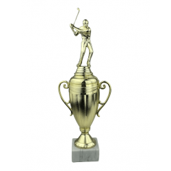 Golfspiller - Statuette Guld - 35 cm