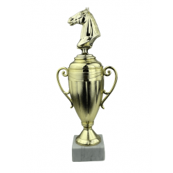 Hestehoved - Statuette Guld - 30 cm