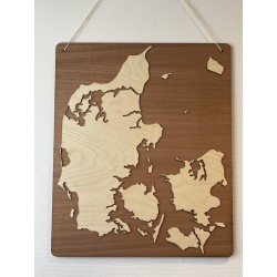 Danmarkskort Maghoni/Birk