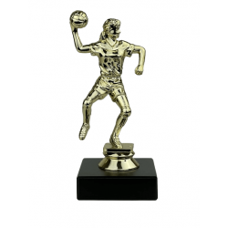 Håndboldspiller Dame - Statuette Guld - 14,5 cm