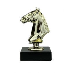 Hestehoved - Statuette Guld - 10,5 cm
