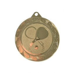 Medalje padel - 70 mm - guld, sølv eller bronze