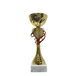 Pokal Pauline - Guld/rød 23-30 cm - 3 størrelser