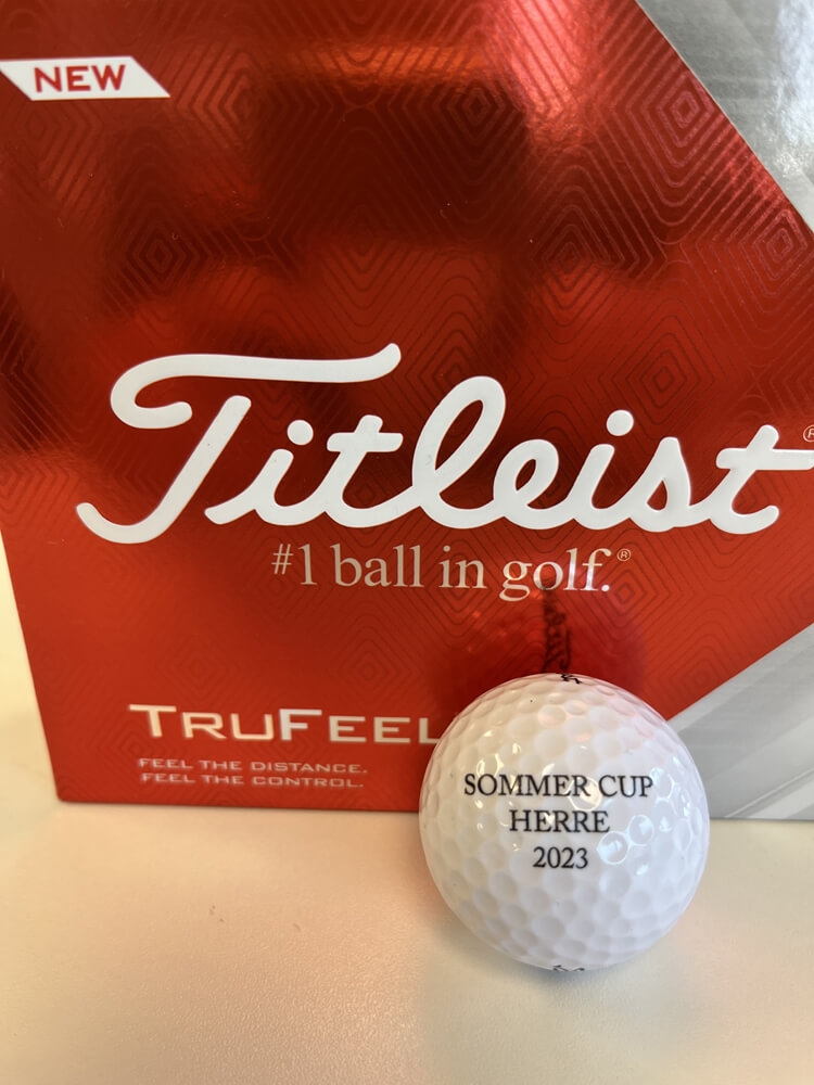 60 stk Golfbolde Med eget tekst - Titleist TruFeel