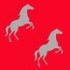 Heste sølv rød - +4,00 DKK (+5,00 DKK Inkl. moms)