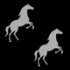 Heste sølv sort - +4,00 DKK (+5,00 DKK Inkl. moms)